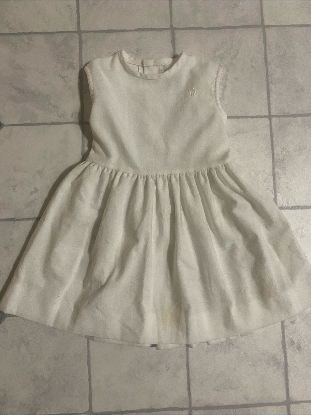 Vintage Christian Dior Childs Linen Dress